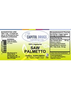 Vitality Works (Capitol Drugs Private Label) Saw Palmetto Liquid 60 Capsules