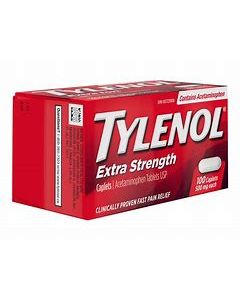TYLENOL EXTRA STRENGTH 100 caps