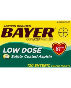BAYER  ASPIRIN LOW DOSE 120