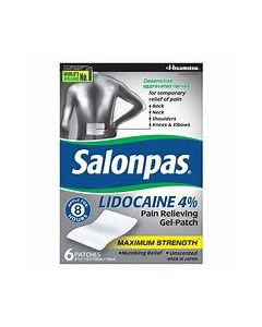 SALONPAS LIDOCAINE PLUS PAIN RELIEVING PATCH