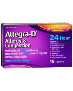 ALLEGRA 24HR 15 tabs