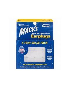 MACK'S SILICONE EARPLUGS