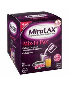 MIRALAX Laxative Mix-In Pax Unflavored