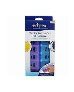 APEX WEEKLY TWICE-A-DAY PILL ORGANIZER