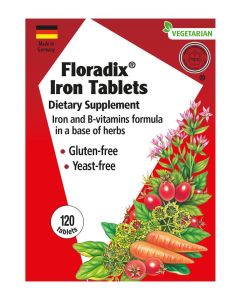 Gaia Herbs Floradix Iron Tablets 120 ct