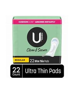 U BY KOTEX ULTRA THIN PADS REGULAR
