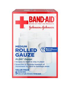 BAND-AID ROLLED GAUZE 3X2.1 yds