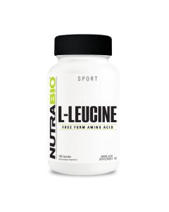 NutraBio LEUCINE 400MG 180 CAPSULES