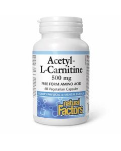 Natural Factors AcetylL-Carn 500mg 60 Vcap