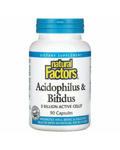 Natural Factors Acidophlus & Biff. 90C