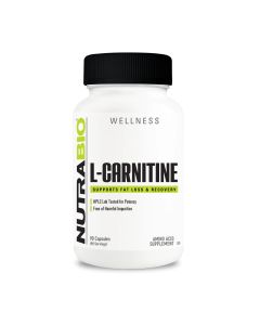 NutraBio L-CARNITINE 500MG 90 VEGGIE CAPSULES