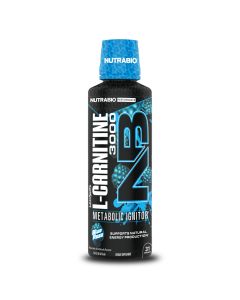 NutraBio LEANSHOTS L-CARNITINE 3000MG BLUE RASPBERRY