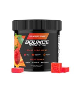 Bounce Pre-Workout Gummies - Beast Mode Fruit Punch 70Gummies