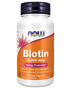 NOW Biotin 5000mcg 60 VC