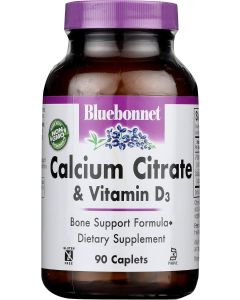 BlueBonnet Calcium Citrate w-D3 180 caplets 		