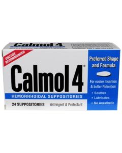 CALMOL 4 HEMORRHOIDAL SUPPOSITORIES