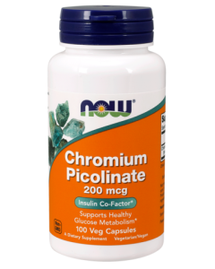 NOW Chromium Picolinate 200mg 100Vcaps