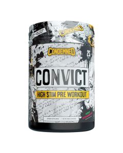 Condemmed Labs CONVICT HIGH STIM PRE WORKOUT KIWI STRAWBERRY