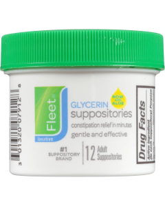 FLEETGLYCERIN SUPPOSITORIES 12
