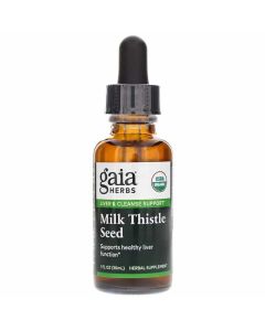 Gaia Herbs Milk Thistle Seed, Certified Organic 1oz 