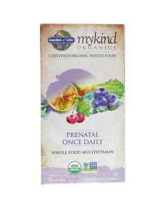 Garden of Life mykind Organics Prenatal Once Daily 90 Veg Tablets