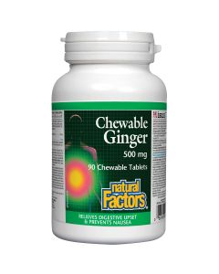 Natural Factors Ginger Chew 500mg 90t