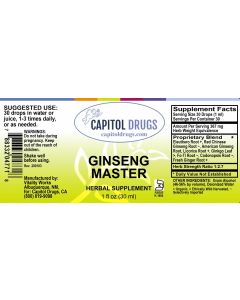 Vitality Works (Capitol Drugs Private Label) Ginseng Master/Energy Liquid Extract 2oz