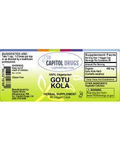 Vitality Works (Capitol Drugs Private Label) Gotu Kola 