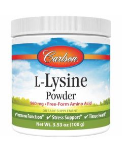 JR Carlson's L-Lysine Pwd 100g	