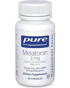 Pure Encapsulation Melatonin 3mg 60 Capsules