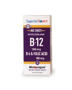Superior Source No Shot B12/B6/Folic 800 60t