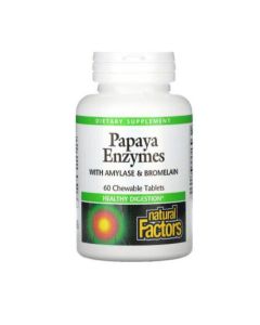 Natural Factors Papaya Enzymes Chew 120t