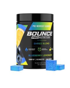 Bounce Pre-Workout Gummies - Shred Blend Blueberry Lemonade 50 GUMMIES