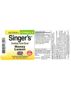 Herbs etc. Singer's Saving  1oz			