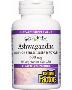 Natural Factors Ashwagangdha 600mg 30 Vcap