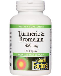 Natural Factors Turmeric & Bromelain 180c