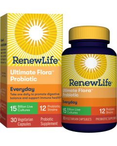 Renew Life Ultra Flora 15 Billion 30 Veg Caps