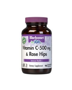 BlueBonnet Vitamin C w- Rose Hips 500mg 90vc		