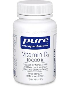 Pure Encapsulation Vitamin D3 10000 IU 120 capsul